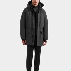 Men’s Black Rudsak Mitchell Parka Coat NWT